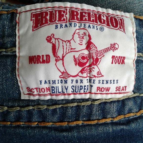 True Religion Billy Super T Jeans sz 31 Made In USA style#24-5030MBT2 27 inseam - Picture 4 of 7
